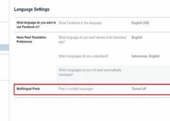 Sekarang Bisa Buat Post Facebook Dengan Banyak Bahasa