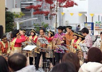 Festival 1.000 Angklung Unjuk Gigi di Osaka