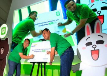 Aplikasi LINE Kini Layani Transaksi Perbankan