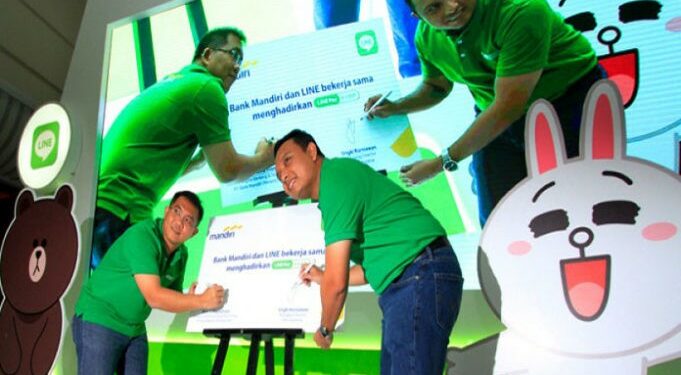 Aplikasi LINE Kini Layani Transaksi Perbankan