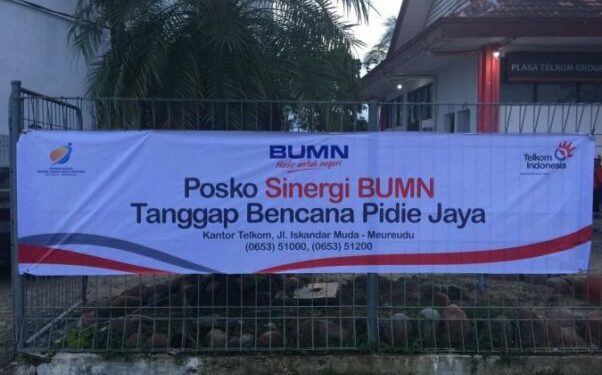 TelkomGroup Dirikan Posko Bencana dan Salurkan Bantuan di Pidie Jaya Aceh