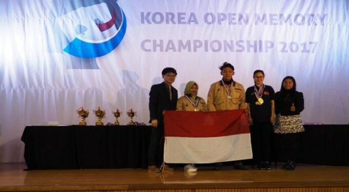 Indonesia Jadi Jawara Kejuaraan Daya Ingat di Korea