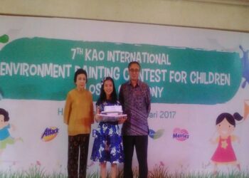 Anak Indonesia Juara di Lomba Lukis Lingkungan Kao Internasional