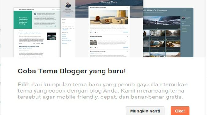 Desain Baru Blogger Tampil Lebih Menarik