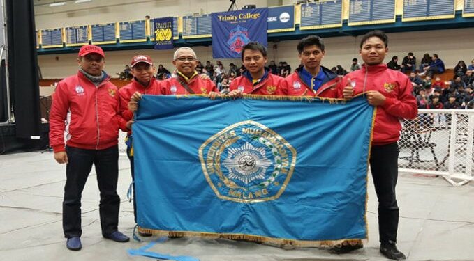 Tim Robotika UMM Jawara Kontes Robot di AS