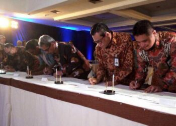 Kerjasama Telkom dengan BRI dan LKBN Antara Perkuat Sinergi Core Competence Antar BUMN