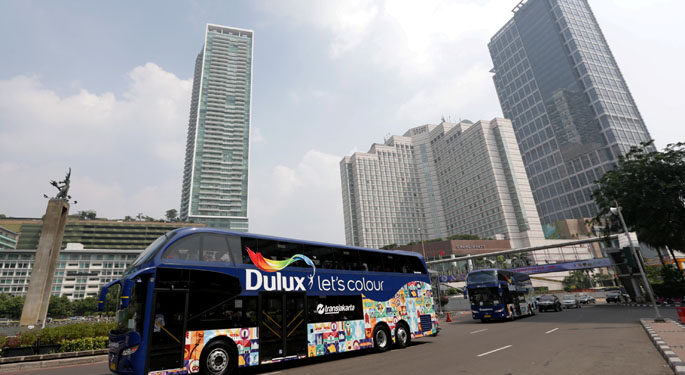 AkzoNobel Hadirkan Bis Tingkat Untuk Dukung Pariwisata Jakarta
