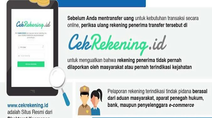 Cek dan Laporkan Rekening Penipuan di Situs Cekrekening.id