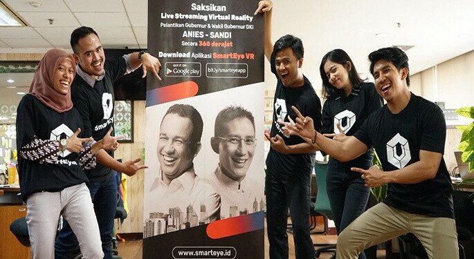 Smarteye Telkom Siarkan Virtual Reality Sertijab Gubernur-Wagub Jakarta