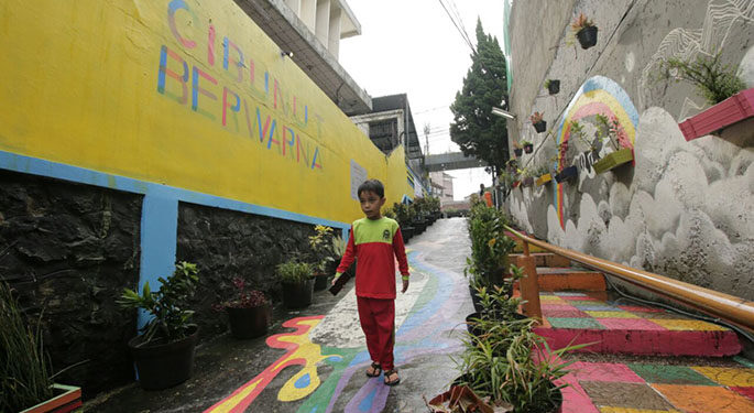 Kampung Berwarna Hadir Di Bandung