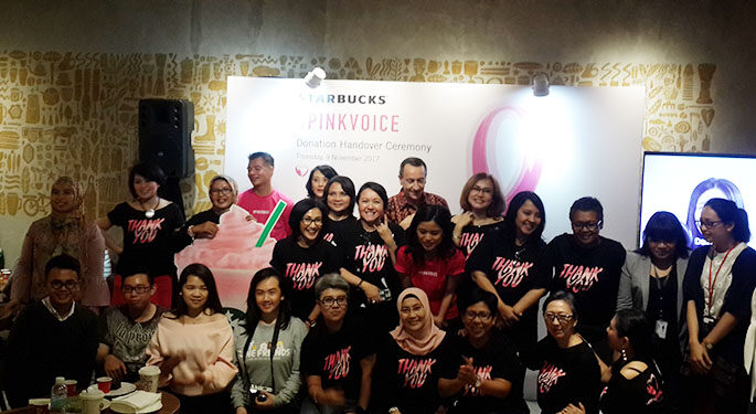 Starbucks Dukung Kampanye #PinkVoice Dengan Donasi