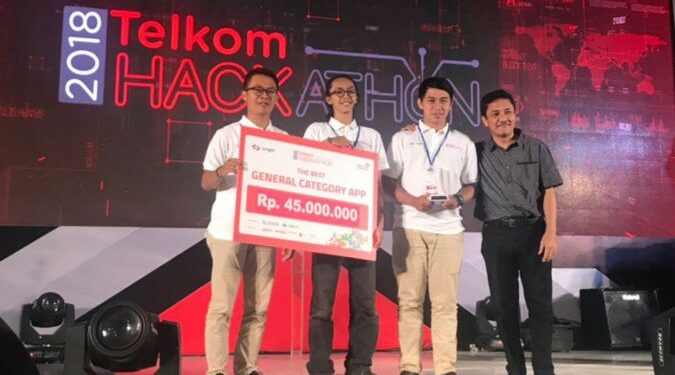 Sisihkan Ratusan Peserta, Gifood Juarai Telkom Hackathon 2018