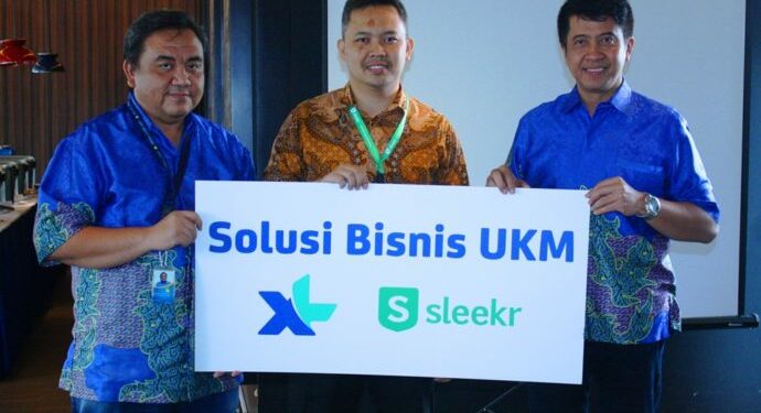 Dukung Bisnis UKM, XL Axiata dan Sleekr Jalin Kerja Sama