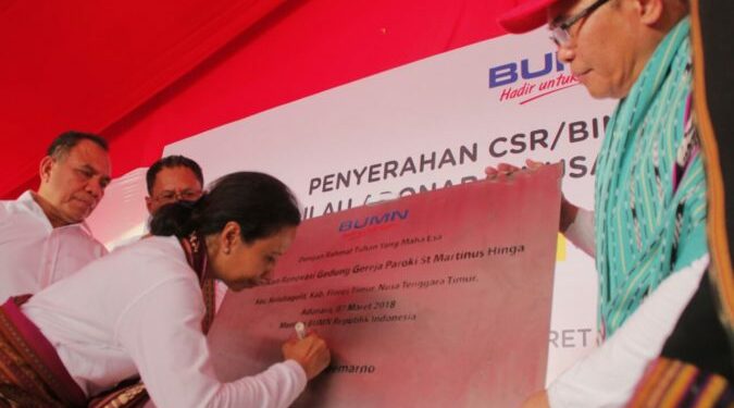 Menteri BUMN Resmikan Gereja St. Martinus Hinga di Adonara, Nusa Tenggara Timur