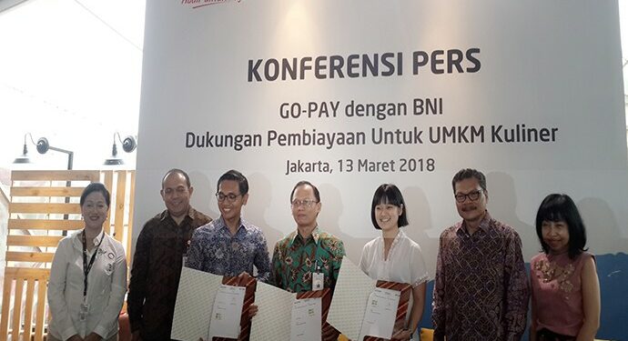 Go-Pay Gandeng BNI Salurkan Kredit ke Mitra Go-Food