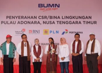 Penyerahan CSR/Bina Lingkungan Pulau Adonara, Nusa Tenggara Timur