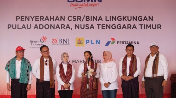 Penyerahan CSR/Bina Lingkungan Pulau Adonara, Nusa Tenggara Timur