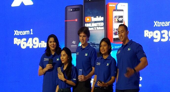 XTREAM, Ponsel Pintar 4G Dengan Akses YouTube Unlimited Selama Setahun
