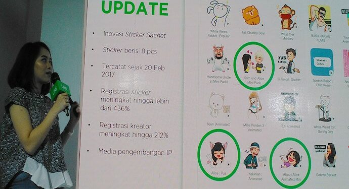 Stiker LINE Karya Kreator Indonesia Mendunia