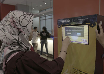 LOKET Berbagi Pengalaman Digital Scan QR Code Bagi Pengunjung Jakarta Fair 2018