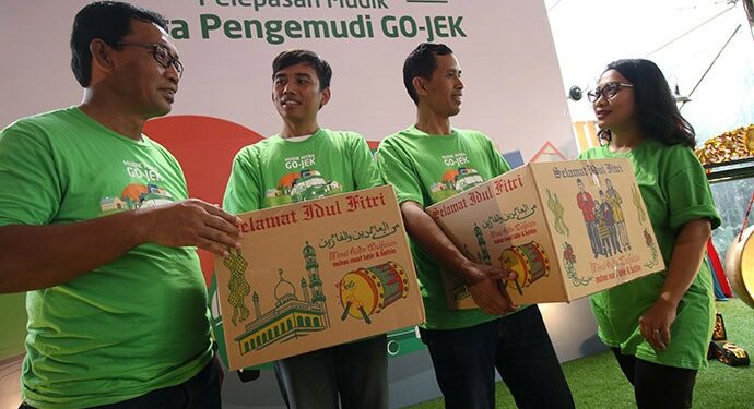 Kolaborasi BRI, Kemenhub & Go-Jek Beri Mudik Gratis Bagi Mitra Pengemudi