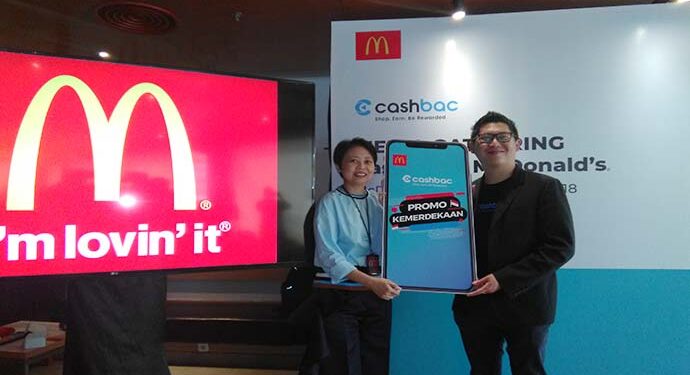 Cashbac dan  McDonald’s Indonesia Dorong Milenial Bertransaksi Non Tunai