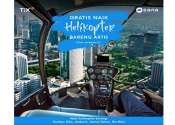 TIXCOPTER, Kompetisi Berhadiah Nonton Film Diantar Selebriti Pakai Heli