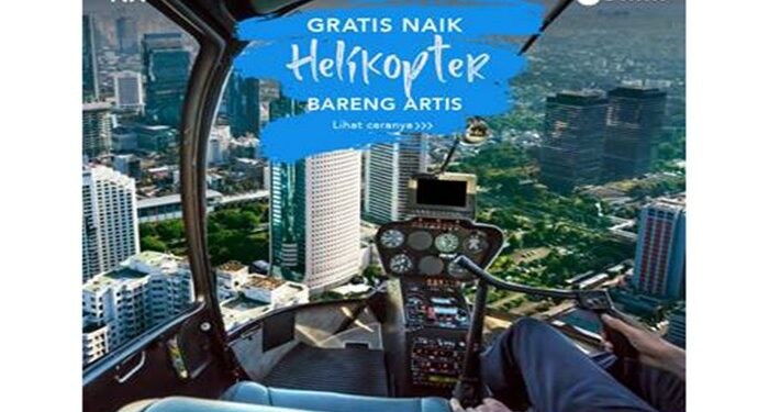 TIXCOPTER, Kompetisi Berhadiah Nonton Film Diantar Selebriti Pakai Heli