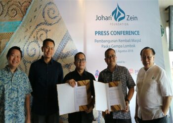 Johari Zein Foundation Didukung Startup Bantu Pembangunan Masjid di Lombok