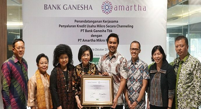 Perkuat Modal Pengusaha Mikro, Amartha Gandeng Bank Ganesha