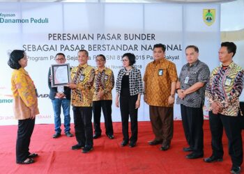 Danamon Peduli Jadikan Pasar Bunder Sragen Raih Sertifikasi SNI