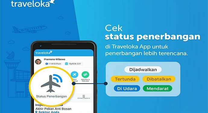 Traveloka Hadirkan Fitur Status Penerbangan