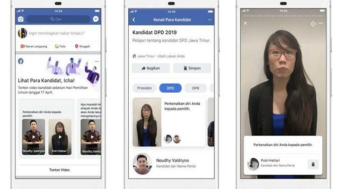 Facebook Meluncurkan Fitur Info Kandidat