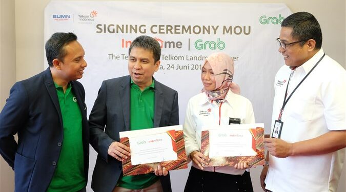 Gandeng Grab, Telkom Manjakan Pelanggan Dalam Berlangganan IndiHome