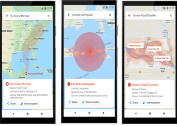 Google Maps Tampilkan Informasi Badai, Gempa dan Banjir