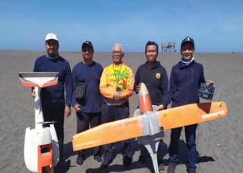 Amphibi Gama V2, Drone Untuk Memotret Gunung Berapi