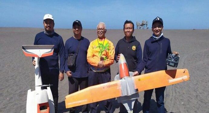 Amphibi Gama V2, Drone Untuk Memotret Gunung Berapi