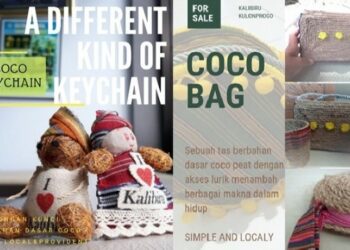 Limbah Sabut Kelapa Disulap Jadi Cinderamata