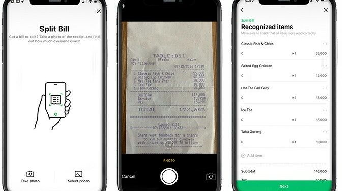 LINE Hadirkan Fitur Hitung dan Bagi Tagihan Dengan Teknologi OCR