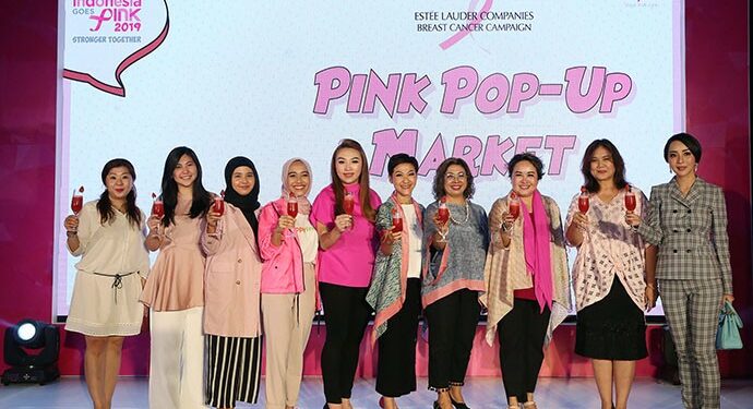 Estee Lauder Dukung Kesadaran Deteksi Dini Kanker Payudara di Pink Pop-up Market