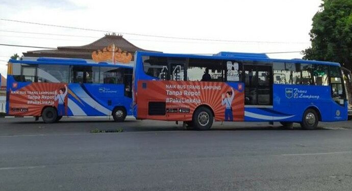 Bus Tranks Lampung Pakai LinkAja
