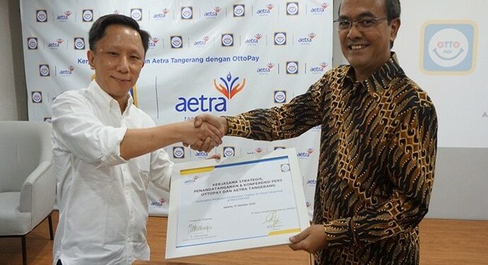 Kolaborasi Ottopay dan Aetra Tangerang Untuk Permudah Pembayaran