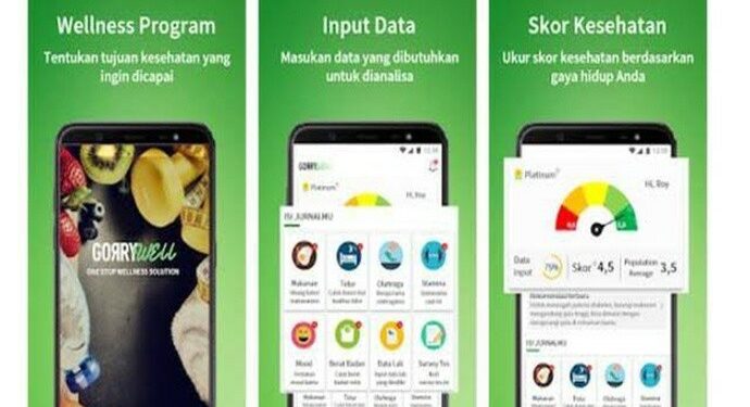 Gorrywell, Aplikasi Pantau Gaya Hidup Sehat