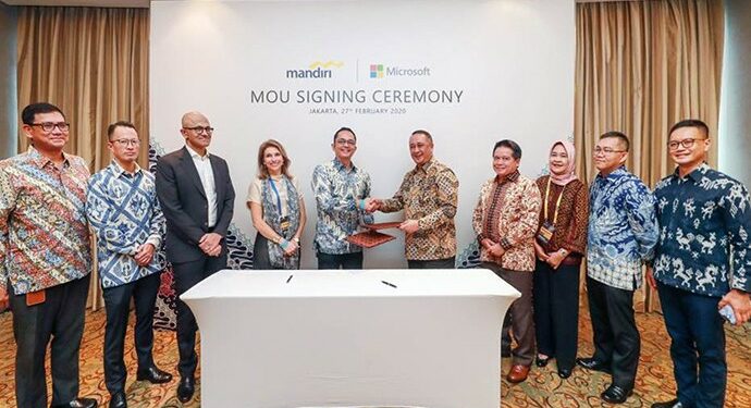 Bank Mandiri Gandeng Microsoft Optimalkan Kinerja Bisnis Dengan Cloud