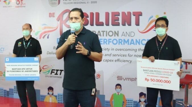 Telkom Regional II Salurkan Donasi Tanggap Bencana COVID-19
