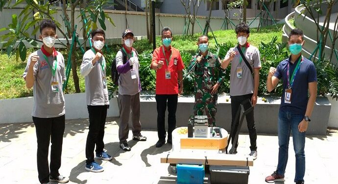 Uji Coba Autonomous UVC Mobile Robot Tel-U