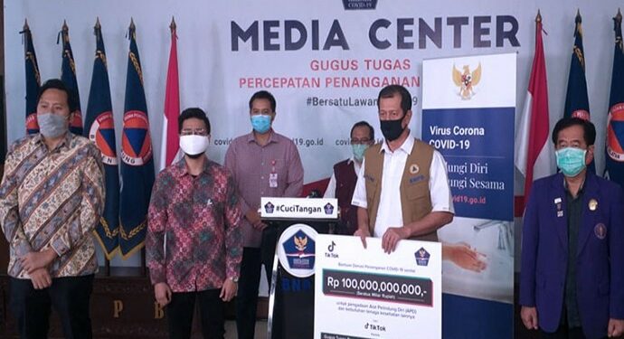TikTok Sumbang Rp 100 miliar Untuk Penanganan Corona di Indonesia