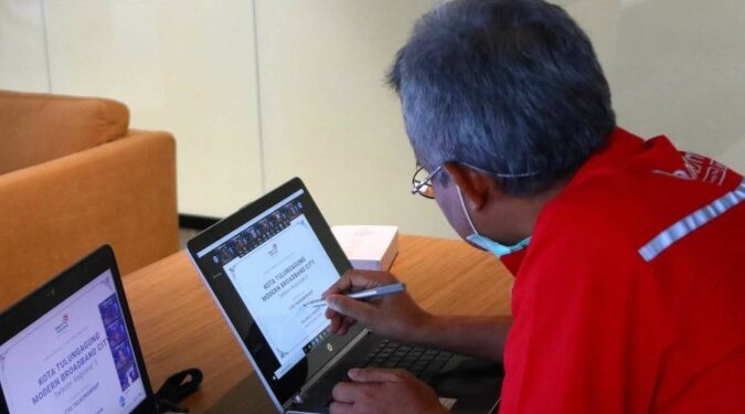 Telkom Konsisten Akselerasi Digitalisasi Modern City Kediri dan Tulungagung di Tengah Pandemi Covid-19