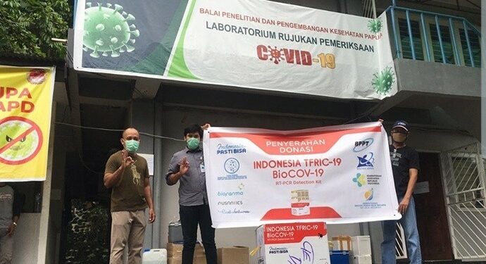 Indonesia PASTI BISA Donasi 100.020 Test Kit RT-PCR ke Penjuru Indonesia