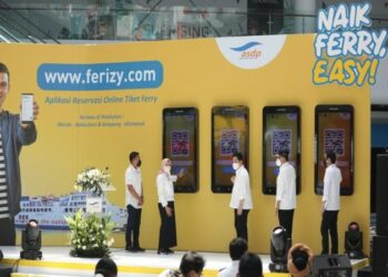 Tiga Menteri Resmikan Layanan Tiket Online Ferizy Naik Kapal Ferry ASDP Semakin Mudah dan Nyaman